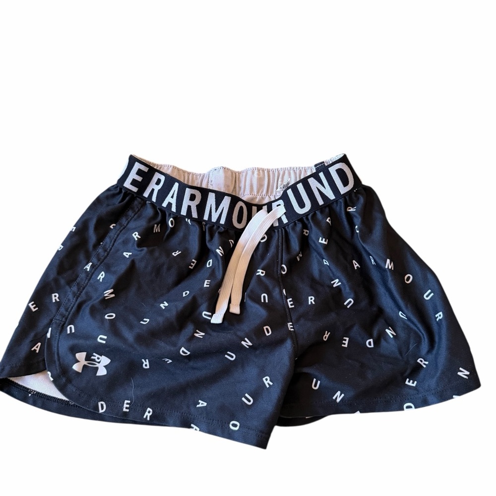Under Armour Black/White Logo Shorts